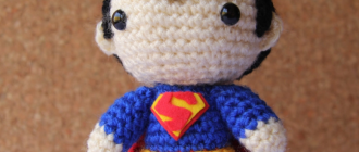 Free crochet pattern Super Man