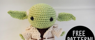 Amigurumi Yoda from Star Wars free pattern