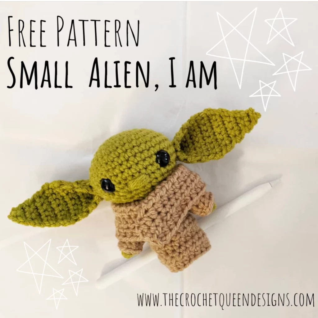 Free crochet pattern Small Alien Joda from Star Wars