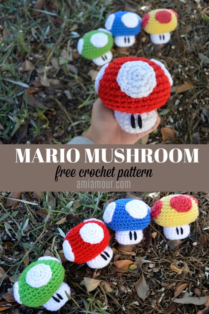 Super Mario Mushroom Amigurumi Crochet Pattern