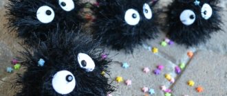 Free crochet pattern Soot Sprite amigurumi Susuwatari from My Neighbor Totoro