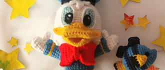 Donald Duck Free Crochet pattern