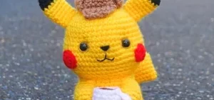 Toy Pikachu crochet free pattern