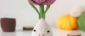 free pattern amigurumi home flower