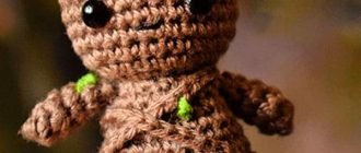 Free crochet pattern Baby Groot Amigurumi
