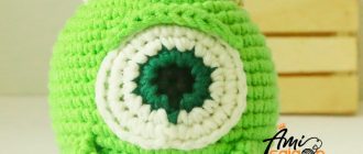 Mike Wazowski amigurumi free pattern